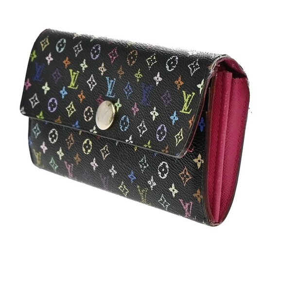 LOUIS VUITTON Portefeuille Sarah Long Wallet Monogram Multi Black M60005 60EG030 - Picture 2 of 15